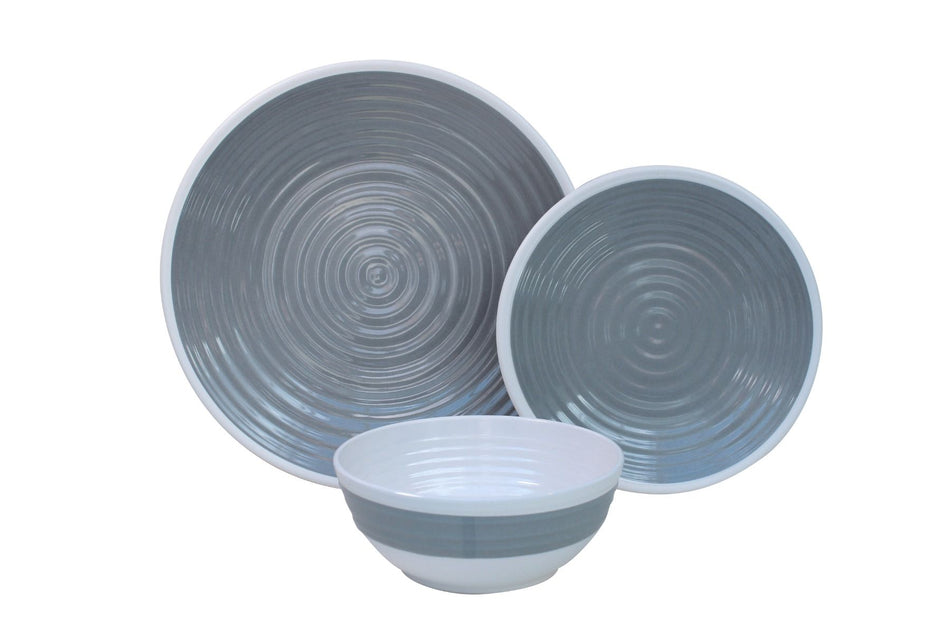 Outdoor Revolution Premium 12pc Melamine Bowl And Plate Set