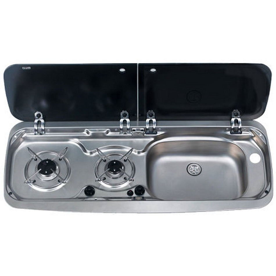 Dometic 2 Burner Combination Unit R/H 9222 Stainless Steel