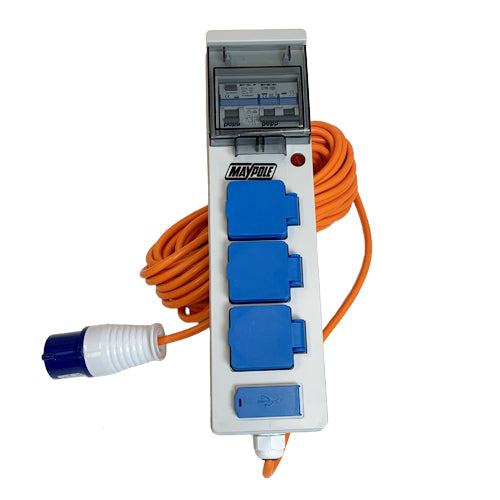 Maypole 230V 13A Mobile Mains / USB Power Unit