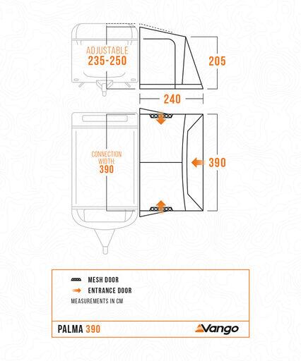 Vango Palma 390 Poled Awning
