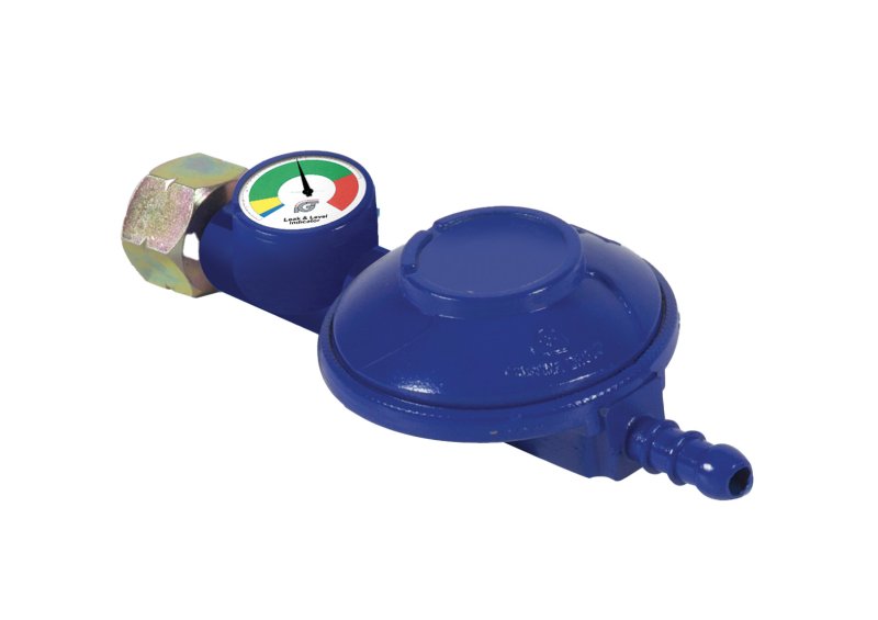 IGT Butane Screw-on Regulator 28mbar with Level Gauge