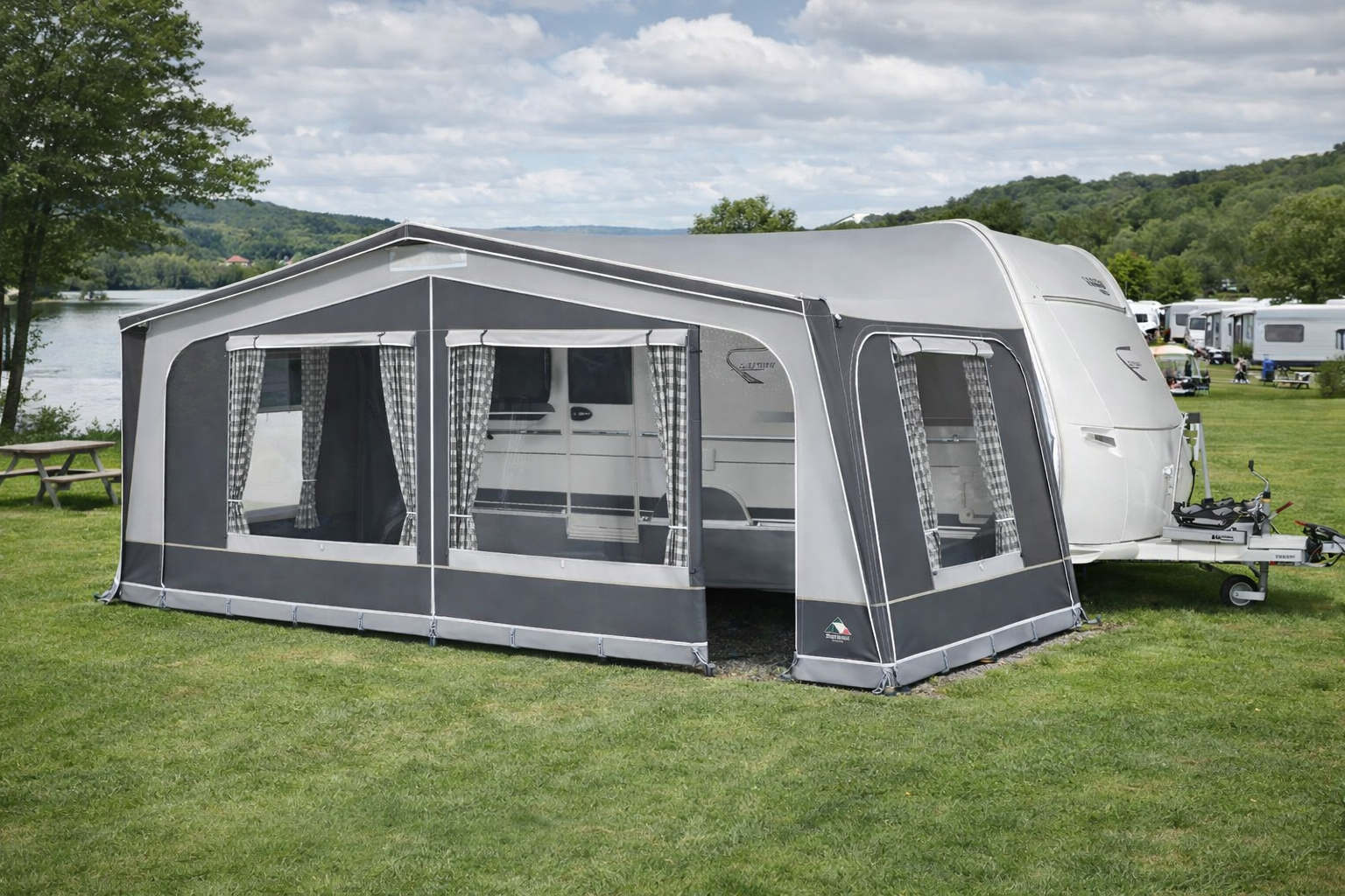 Nicoman Zerbino Per Caravan Grigio 90x60cm: A Goffrata, In PVC Spaghetti, Lavabile E Resistente