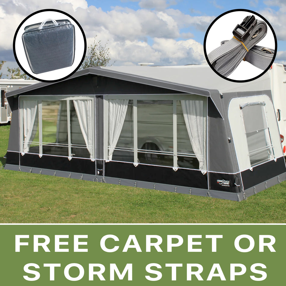 Camptech Kensington Air Full Awning FREE CARPET STORM STRAPS